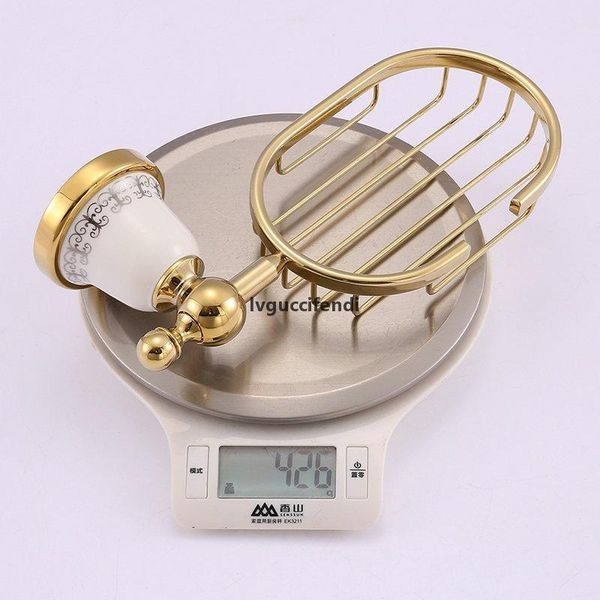 

new design golden polish porcelain base soap network wall mounted soap dishes bathroom accessories