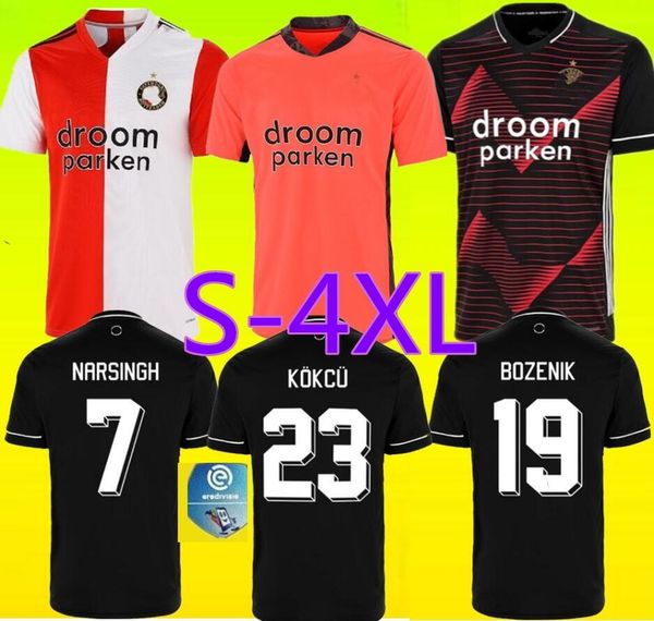 

s-4xl 20 21 feyenoord rotterdam away player version soccer jerseys kokcu berghuis sinisterra senesi fer jorgensen 2020 2021 jersey football, Black;yellow