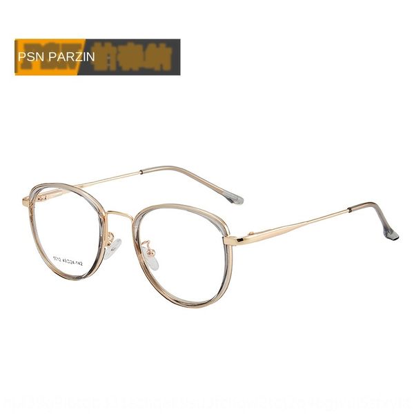 

new tr90 spring leg plain glasses tr ring metal optical rack 5012 glasses frame, Silver