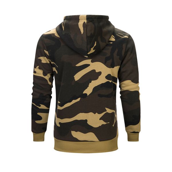 

e-baihui 2021 national tide men's hooded jacket autumn and winter camouflage clothing sports loose casual european and american wy03, Black