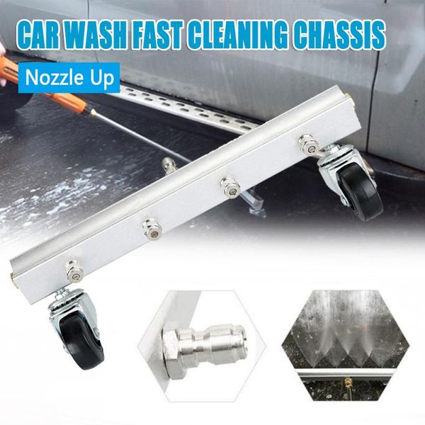 

1шт автошасси очистка 4 spray nozzle высокого давления воды-gun очистка кузова шасси мойка с универсальной wheels