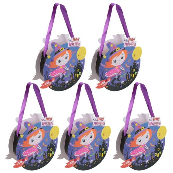 

5pcs halloween candy box children's gift candy box portable printed storage