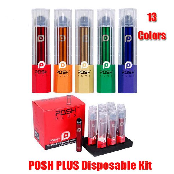 

POSH PLUS одноразового устройства Pod Kit 280mAh Аккумулятор 2,0 мл Укажите картриджи Vape Слейте Pen Puff 13 цветов VS Bar Plus Flow Xtra