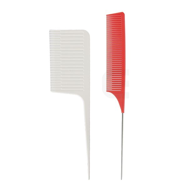 

2x pro ткачество подчеркивая ламинирование волос расческа для укладки волосы расческа, Silver