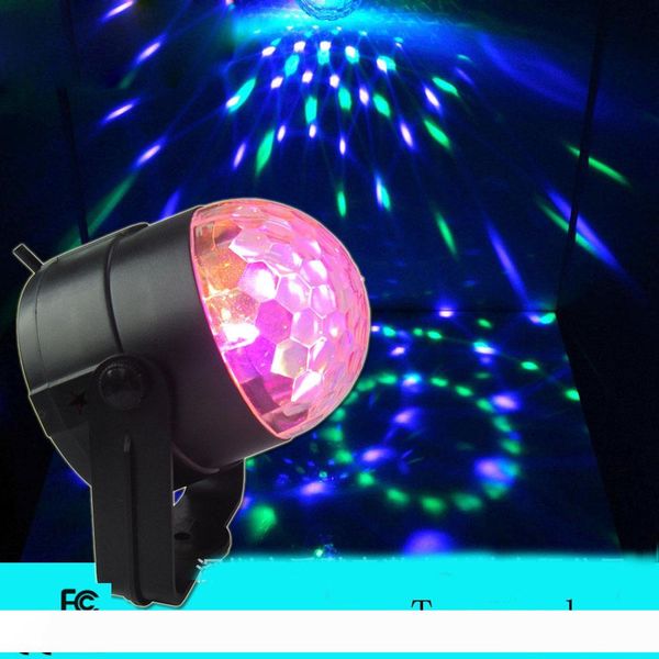 

Mini RGB LED Crystal Magic Ball Stage Effect Lighting Lamp Party Disco Club DJ Bar Light Show 100-240V US Plug