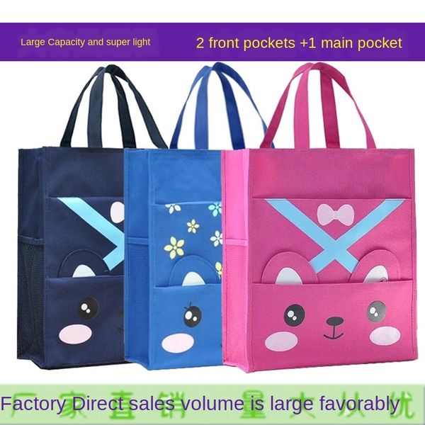 

tutorial student waterproof oxford cloth a4 art oxford cloth handbag bag children tutorial class handbag