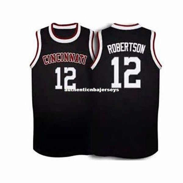 

#12 oscar robertson cincinnati bearcats retro throwbacks suture stitched basketball jersey customize any size number, Gray