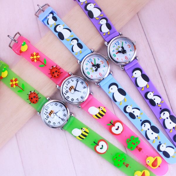 

children's cartoon waterproof boy girl primary school boy watch girl watch, Blue
