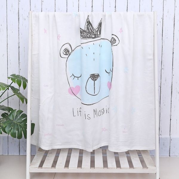 

8ljtk bamboo fiber children's quilt double-layer gauze baby's soft absorbent infant garden air conditioning bath towel air conditi