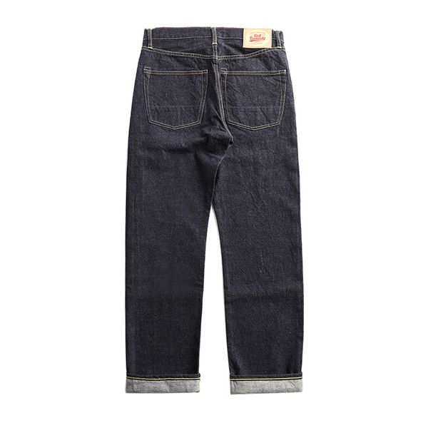 

47501-0002 size 28-42 vintage 14 oz indigo selvage stylish trousers mens casual denim jean pants, Blue