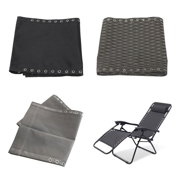 

3 pieces 160x43cm fabric mesh cloth for garden leisure recliner chairs