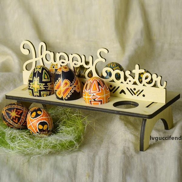 

wooden easter egg rack diy easter decoration rabbit chick egg shelf handmade easter home shop windows decor