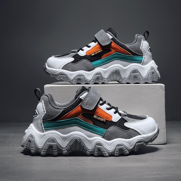 

xytge sports new sneakers, and children 2020 korean style boys' father shoes girls' children's net shoes medium and large chi, Black