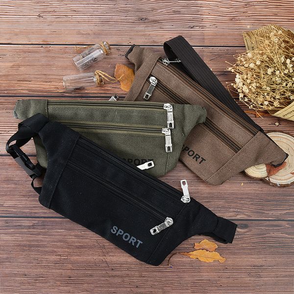 

1pcs portable fashion oxford waist bag pack large capacity running waist pack men women belt for wallets phone