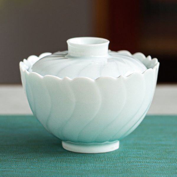 Белая керамика Gaiwan Drinkware Big Tea Bowl Чуйт
