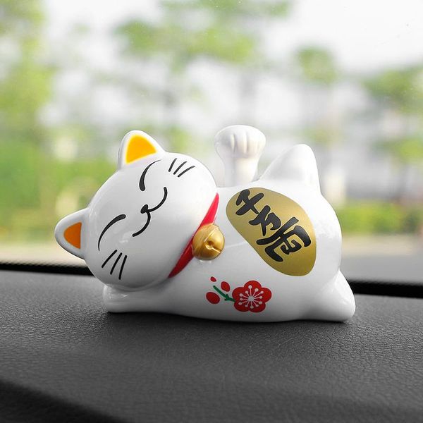 

автомобиль украшение abs симпатичные лаки cat солнечной энергия рукопожатие креативного ленивый кот авто интерьер украшение украшение home d