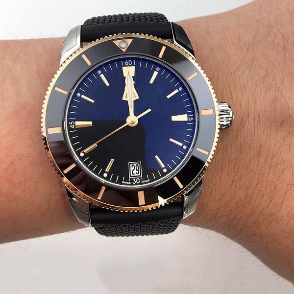 

luxury superocean heritage watch 42 44 46mm b20 steel belt automatic mechanical quartz movement full working men wrist wa fipg#, Slivery;brown