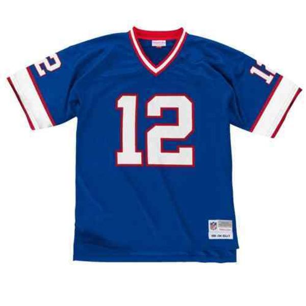 

jim kelly #12 mitchell & ness 1990 retired legacy jersey, Gray