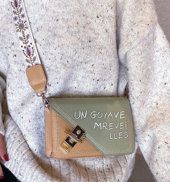 

дизайнер сумка женский 2020 новый ins broadband newset texture одно плечо дикий мода tide crossbody сумка