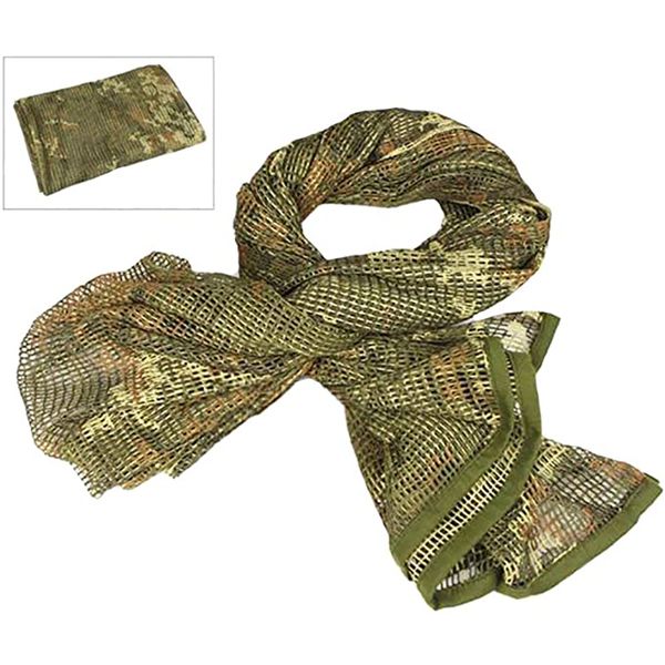 

tactical scarf camouflage mesh net scarves camo scarfs outdoor sport sniper face veil wargame camping hunting cycling, Black