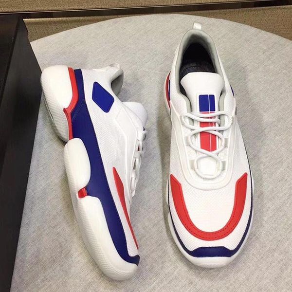 

knit fabric cloudbust sneakers mens shoes drop ship comfortable footwears lace -up sports casual men shoes zapatos de hombre, Black