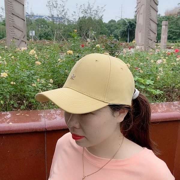 

neeol women's korean style simple all-match baseball casual solid color cap men's curved baseball cap accessories hat eaves with, Blue;gray