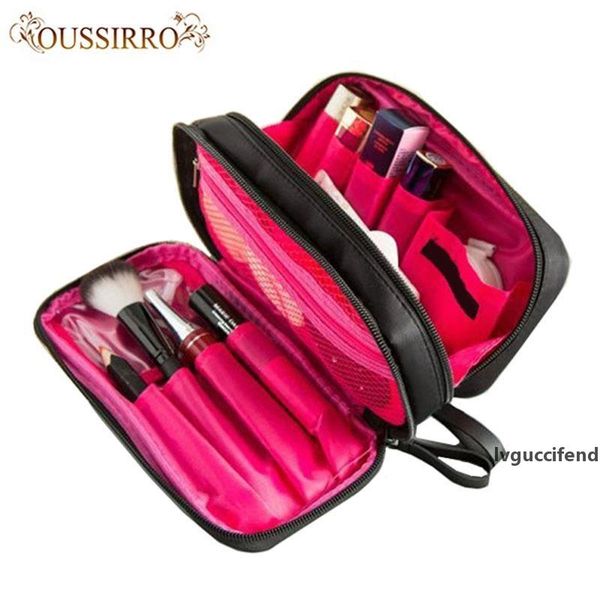 

double layer travel nylon beauty makeup bags water-proof cosmetics bags bathroom organizer of women portable bath washing up bag t200301