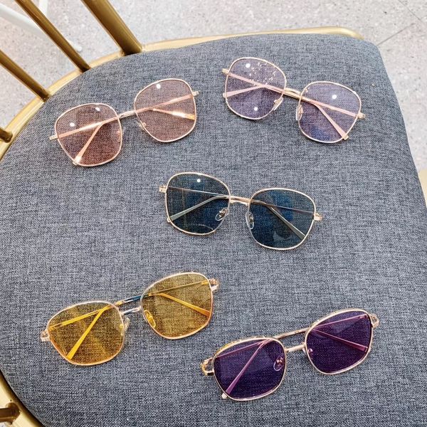 

new children's sun korean fashion children's boys' and girls' uv-proof baby's marine sun sunglasses glasses fashion, Blue