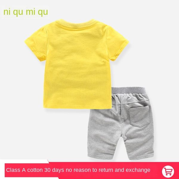 

men's wear clothes men's baby summer wear baby children's 1 clothes 2 children's 34 short sleeve suit 567 years old