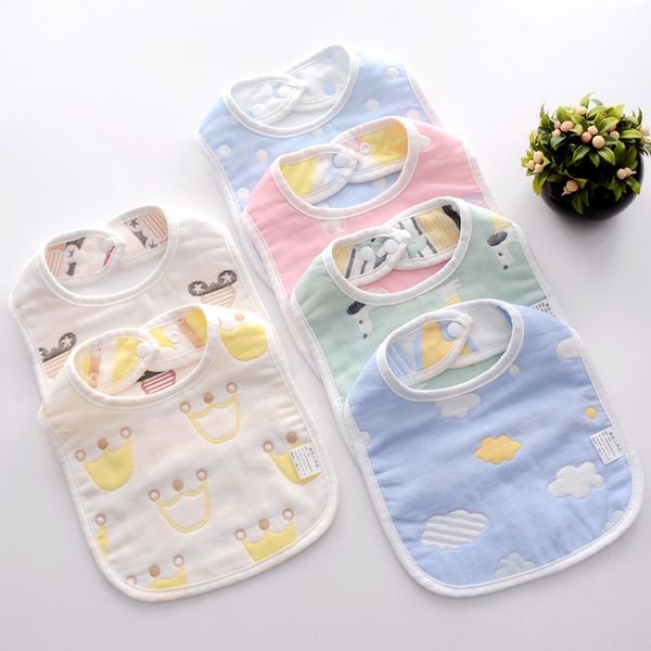 

newborn bib lunch bag u-shaped baby six-layer gauze saliva towel saliva towel napkin napkin pure cotton baby dining bib