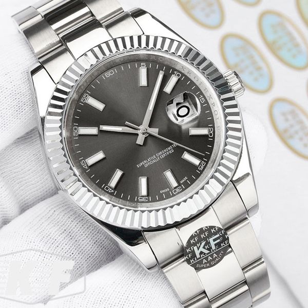 

сапфировое стекло 41мм дамы женщин мужчины мужские механические автоматические движения gmt наручные часы мода часы, Slivery;brown