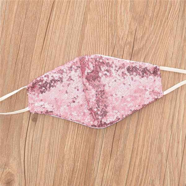 

sequin mask luxury mouth cover fashion face mask washable bling bling anti-dust masks soft outdoor women girl cycling masks