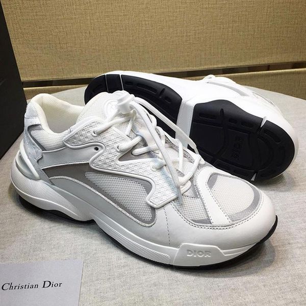 

white b24 sneaker mens shoes drop ship lightweight fashion design chunky sneakers comfortable sports lace -up luxury plus size men s, Black