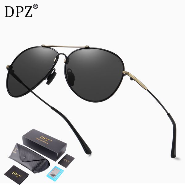 

2020 new woman polarized frog mirror sunglasses memory metal discoloration night vision men pilot sunglasses uv400, White;black