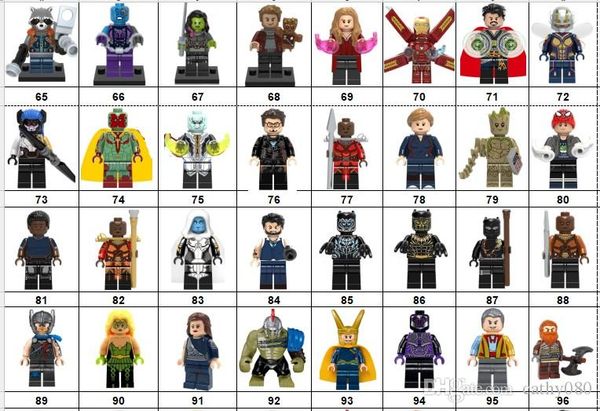 

wholsale super hero mini figures marvel avengers dc justice league wonder woman ironman batman deadpool building blocks kids gifts