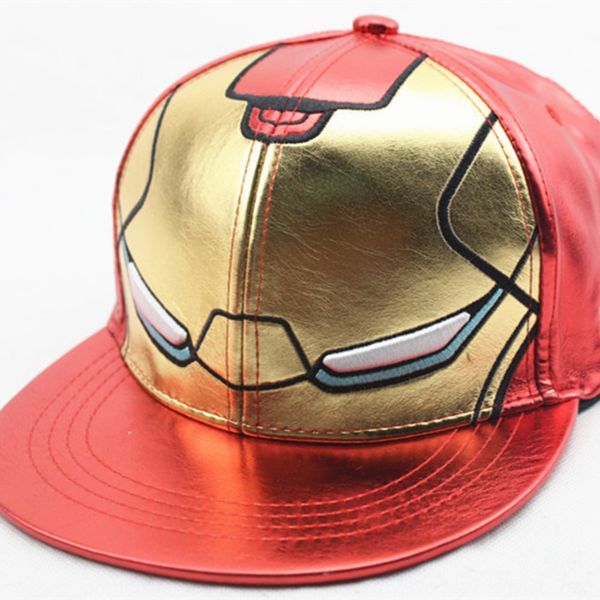 

jl8wm родитель-ребенок шляпа железный человек кожаный детский хип-хоп бейсбол остроконечные бейсбол мужчин и женщин осенью и зимой хип-хоп к, Yellow