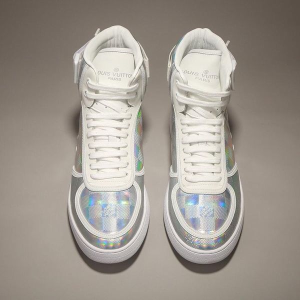 

drop ship rivoli sneaker boots mens shoes herren luxus marken schuhe vintage fashion lightweight soft footwears lace -up plus size men boots, Black