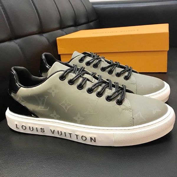 

luxury mens shoes sneakers casual lace -up fashion sneakers athletic walking zapatos de hombre men shoes fashion type time out drop ship, Black