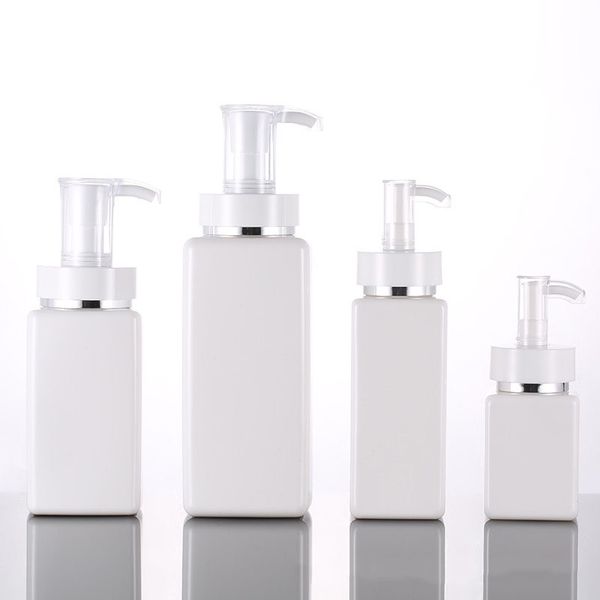 

100ml-500ml pet square lotion pump bottles alcohol gel disinfectant shampoo hand sanitizer bottle cosmetic sub-packing plastic bottle