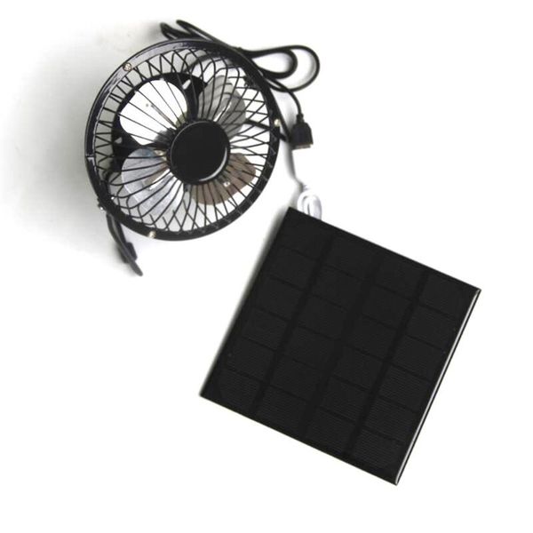 

portable 4inch/6inch/8inch usb solar power panel camping fan outdoor