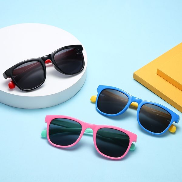 

2020 new silicone children's silicone sun sun glasses polarized riding sports sunglasses uv-proof baby sunglasses, Blue