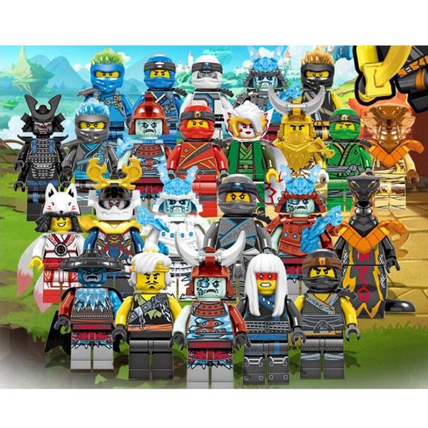 

skylor samukai morro kai jay cole zane lloyd nya ronin pythor mini ninjagoed figure building blocks toy