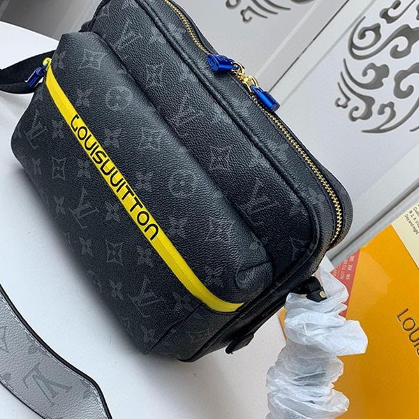 

fashion type men bag leather shoulder bags bolsa de hombro new arrival zipper crossbody bag luxury designer men messenger bags drop ship