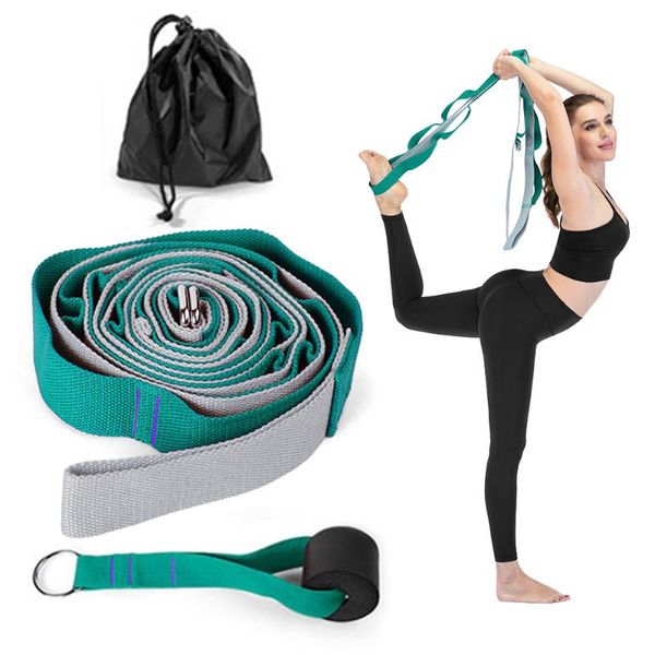 

14 loops йога помощь растяжение ремень multi-loop strap протяни для физиотерапии тренировки йога упражнения