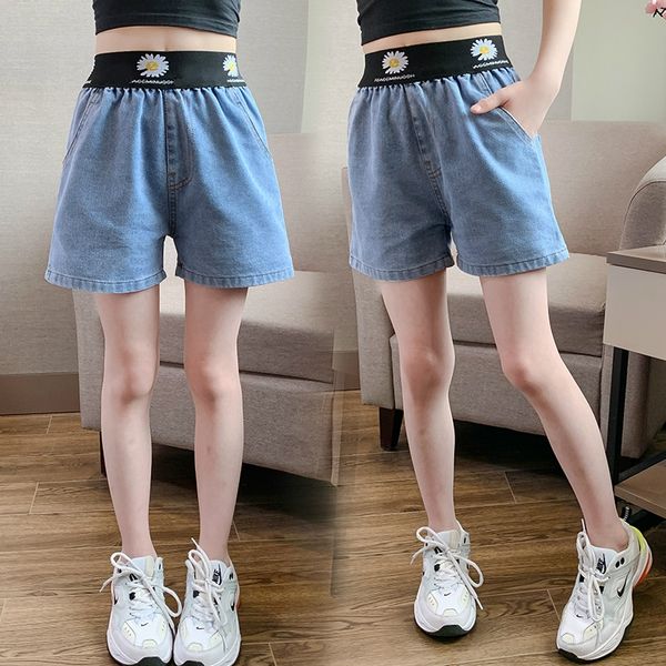 

gxjcw children's wear 2020 new summer korean fashion denim medium and large children's wear shorts and shorts children loose all, Blue