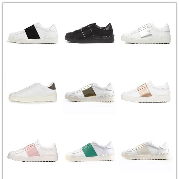 

rockstud untitled 11. studded triple white vltn running shoes studs platform italian sport casual sneakers leather trainers, Black