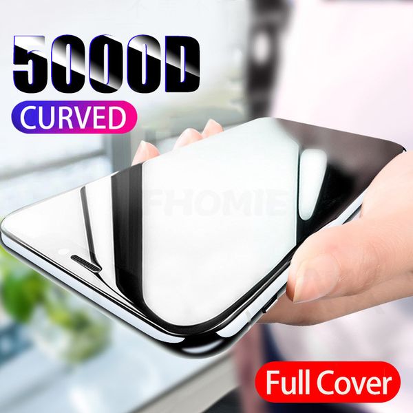 

5000d full cover glass on the for iphone 7 8 6 6s plus tempered glass for iphone x xs max xr 11 pro max se 2020 screen protector