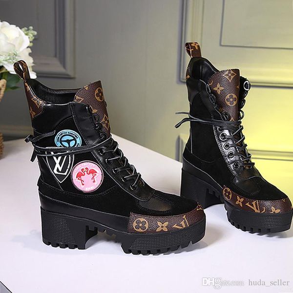 

luxury women boots laureate platform desert boot womens shoes new arrival vintage fashion breathable plus size women shoes with origin box