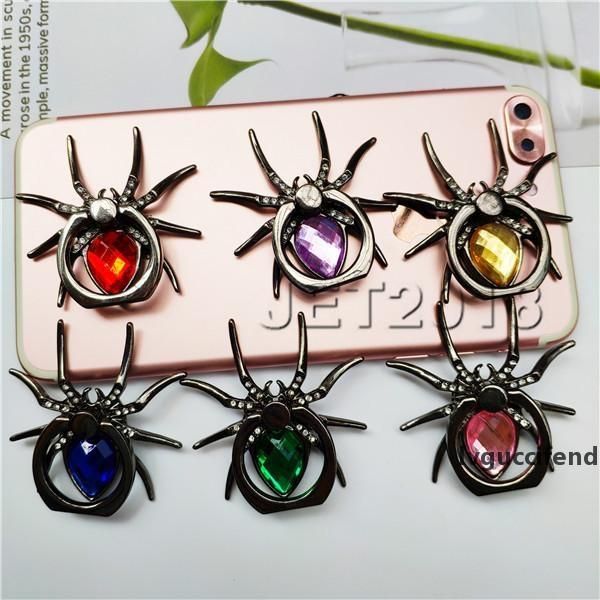 

new universal 360 degree meatal spider finger ring holder phone stand for iphone 9 8 7 6s samsung mobile phone