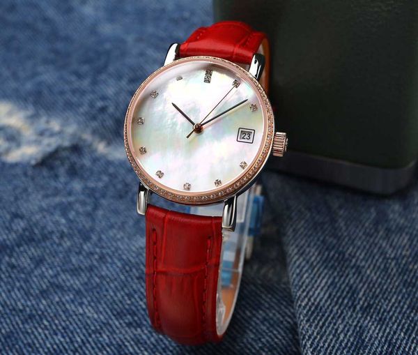 

women designer watches 33mm automatic movement watches fashion simple leather strap wristwatches version casual watch, Slivery;brown